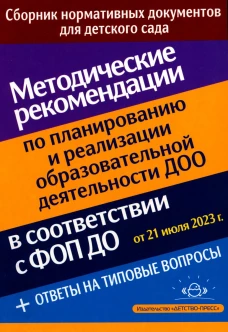 Методические рекомендации по планированию и реализации образовательной деятельности ДОО.