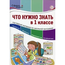 Что нужно знать в 1 классе: наглядный материал по школьной программе.