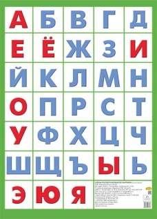 Азбука русская разрезная без картинок