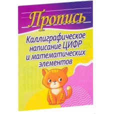Каллиграф. написание цифр и математич. элементов