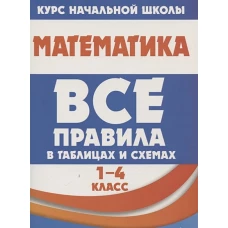 Математика. Все правила в таблицах и схемах. 1-4 классы