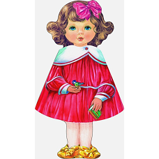 КУКЛА-КНИЖКА. Полина (красная)