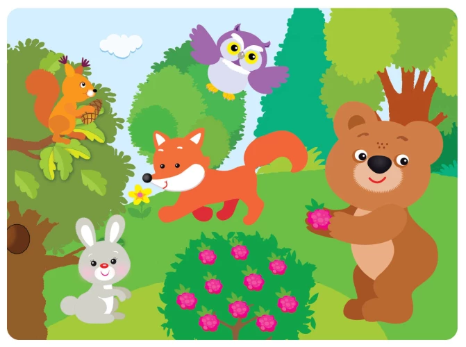 Многоразовые водные раскраски. Выпуск 18 (Кто в лесу живет)