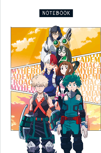 Блокнот для моих геройских записей (по мотивам манги, формат А5, 80 л., блок в точку)