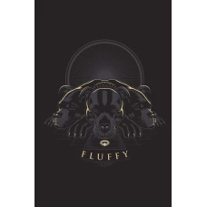 Трехголовый пес. Блокнот (А5 32 л. прошитый цветными нитками тиснение фольгой)