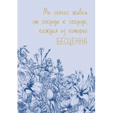 Каждая секунда жизни бесценна! Ежедневник недатированный (А5 72 л.)