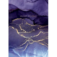Блокнот в точку: Bullet Journal (мраморный 160 c. с наклейками)