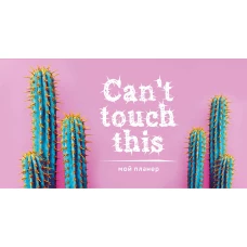 Мой планер. Колючие кактусы: Can``t touch this (мини на навивке)
