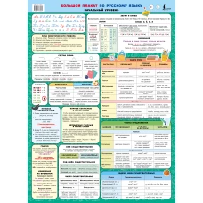 Большой плакат по русскому языку. Начальный уровень