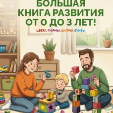 Большая книга развития от 0 до 3 лет! Цвета формы цифры буквы