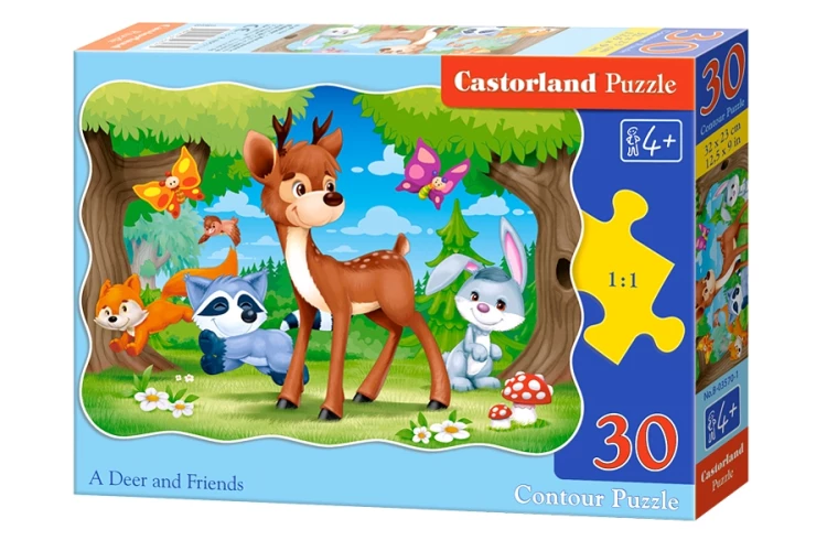 B-03570 A Deer and Friends